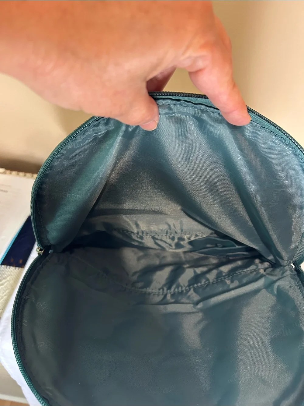 thirty-one Teal Quilted Circle-Pattern Backpack